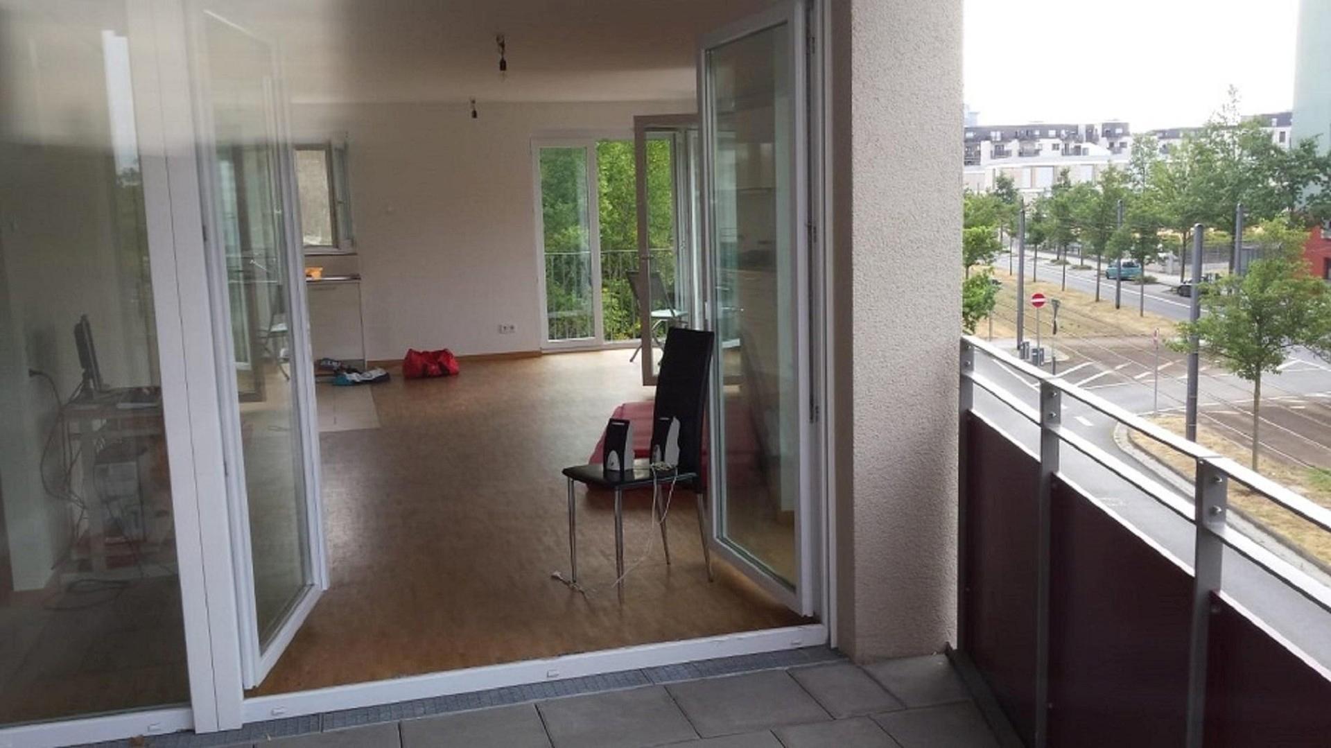 Blick vom Balkon