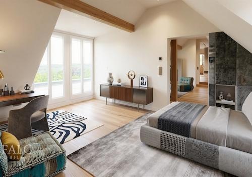 Schlafzimmer Einrichtungsbeispiel (KI Staging)