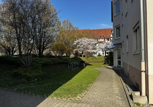 Sicht auf Hauseingang