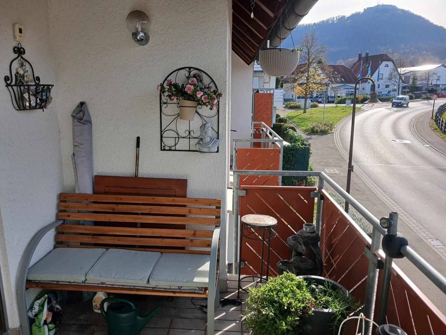 Hohen Neuffen Blick vom Balkon