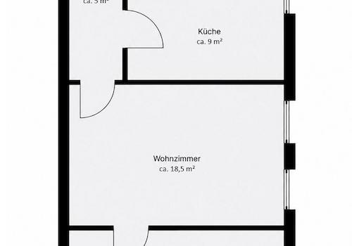 Grundriss der Wohnung