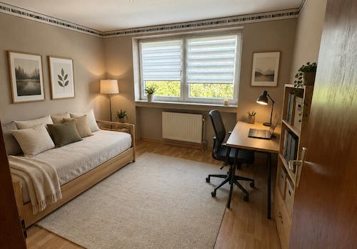 Virtuelle Einrichtung Büro, Gästezimmer