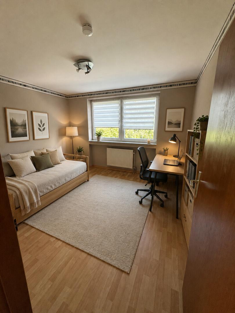 Virtuelle Einrichtung Büro, Gästezimmer