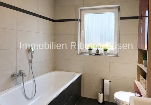 Das Badezimmer im Erdgeschoss