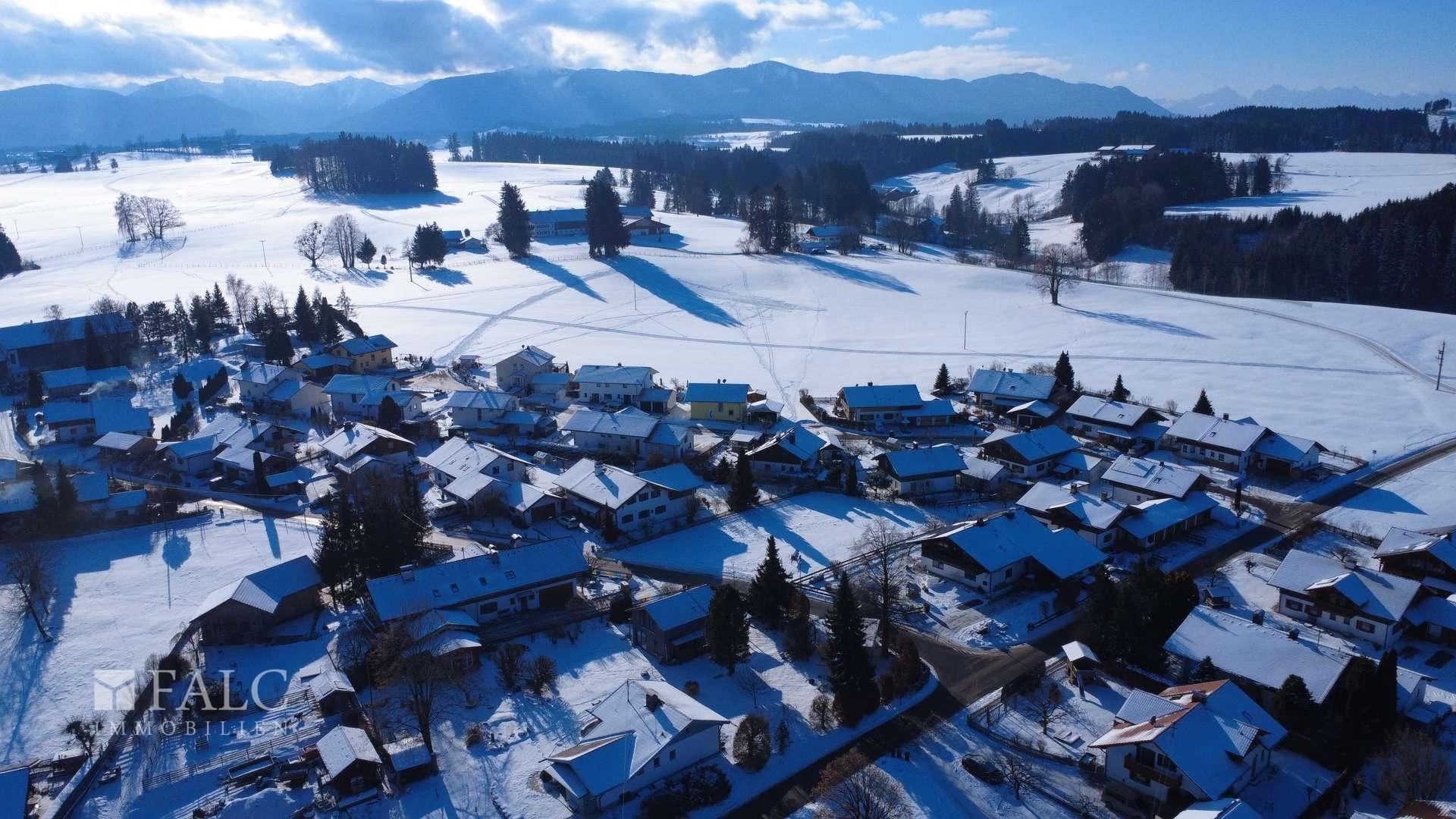 Grundstück mit Alpenblick