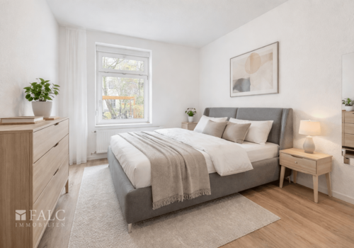 Schlafzimmer virtuell eingerichtet