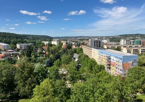 Ausblick Schlafzimmer + Kinderzimmer