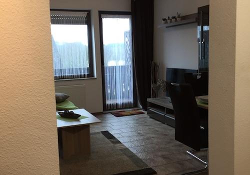 Blick ins Wohnzimmer