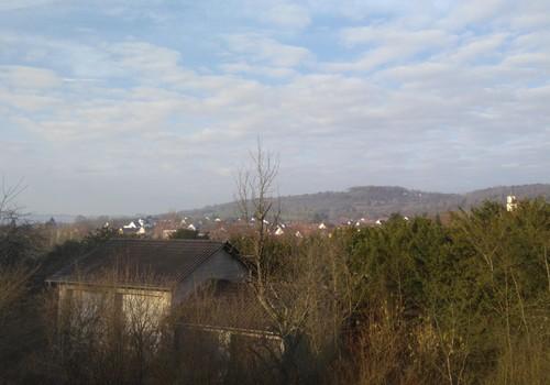 Aussicht zum Dorf hin