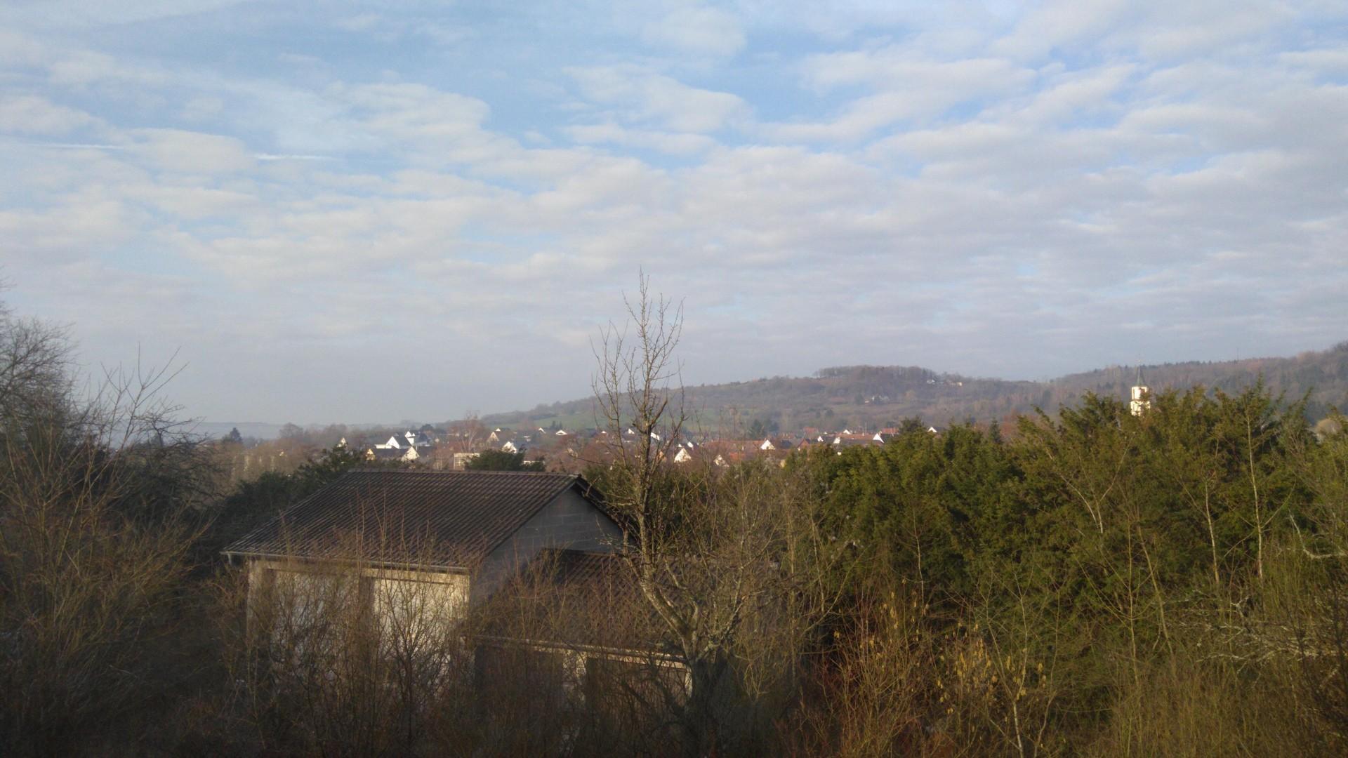 Aussicht zum Dorf hin