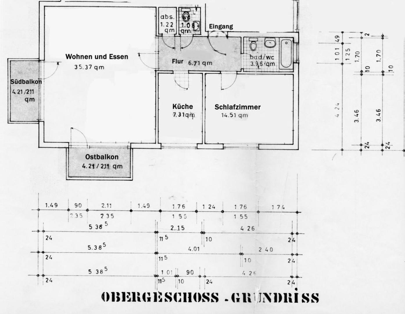 Grundriss Flächenberechnung