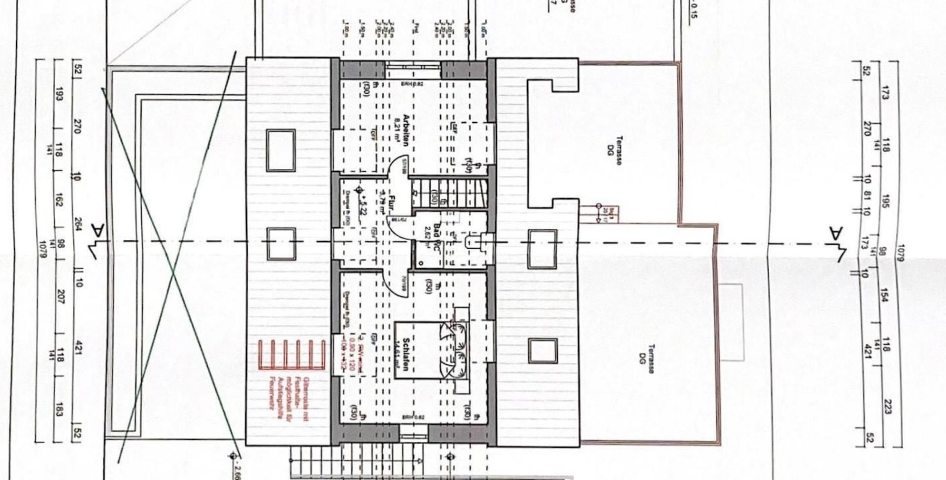 Grundriss obere Etage