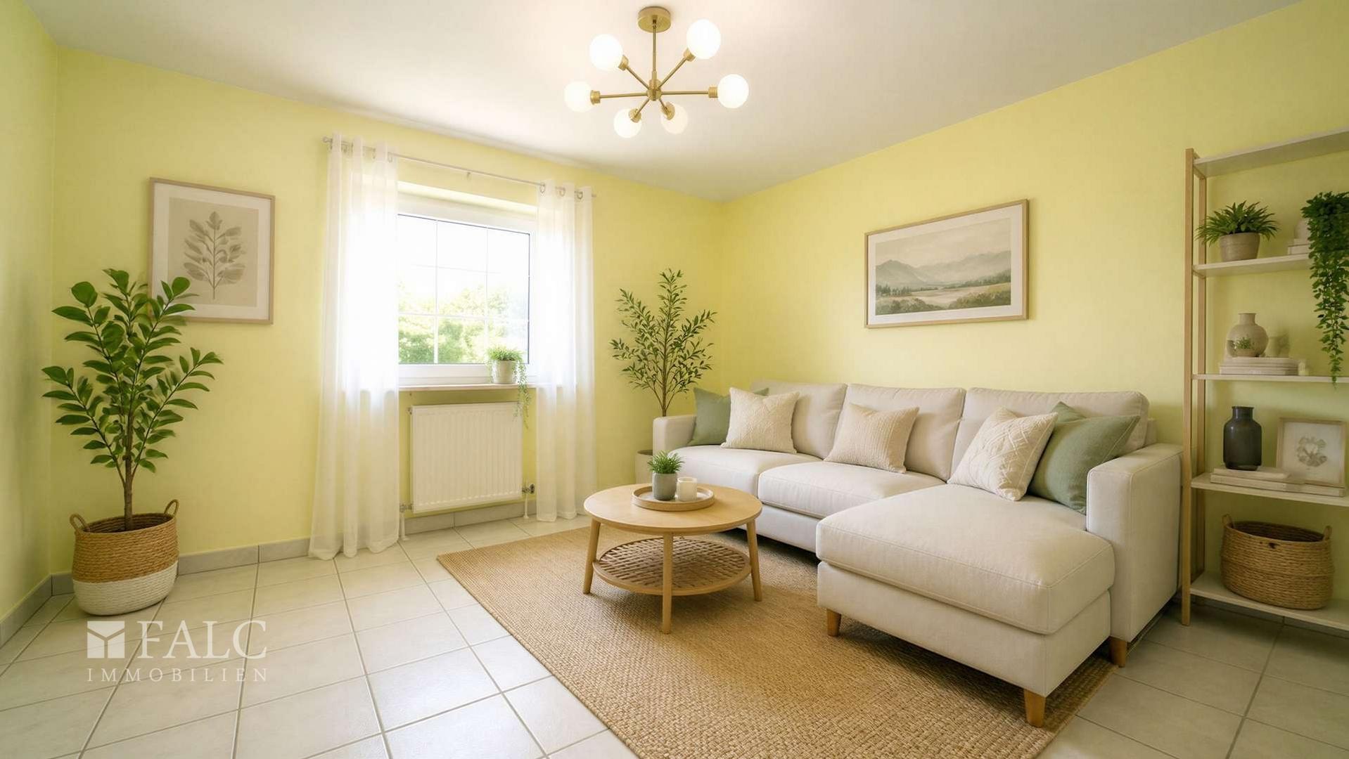 Wohnzimmer in der Einliegerwohnung