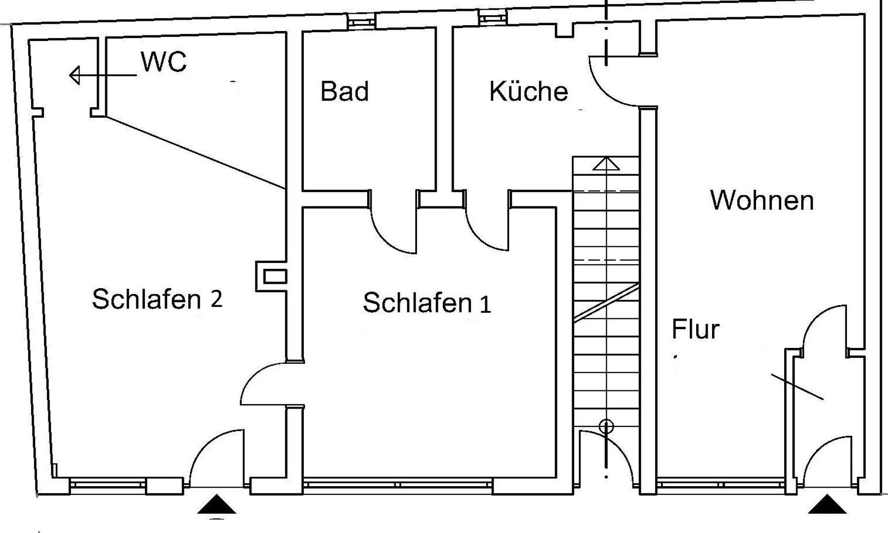 Grundriss der Wohnung