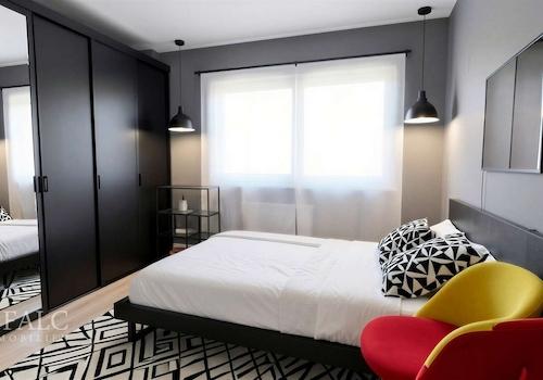 Schlafzimmer (digital möbliert)