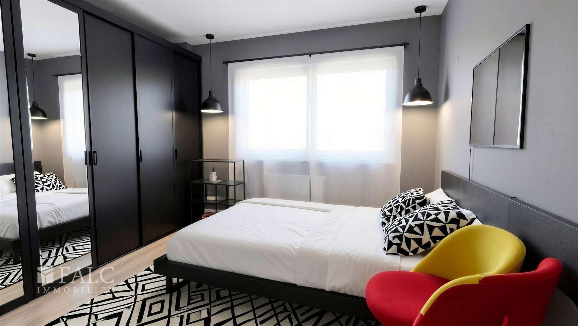 Schlafzimmer (digital möbliert)