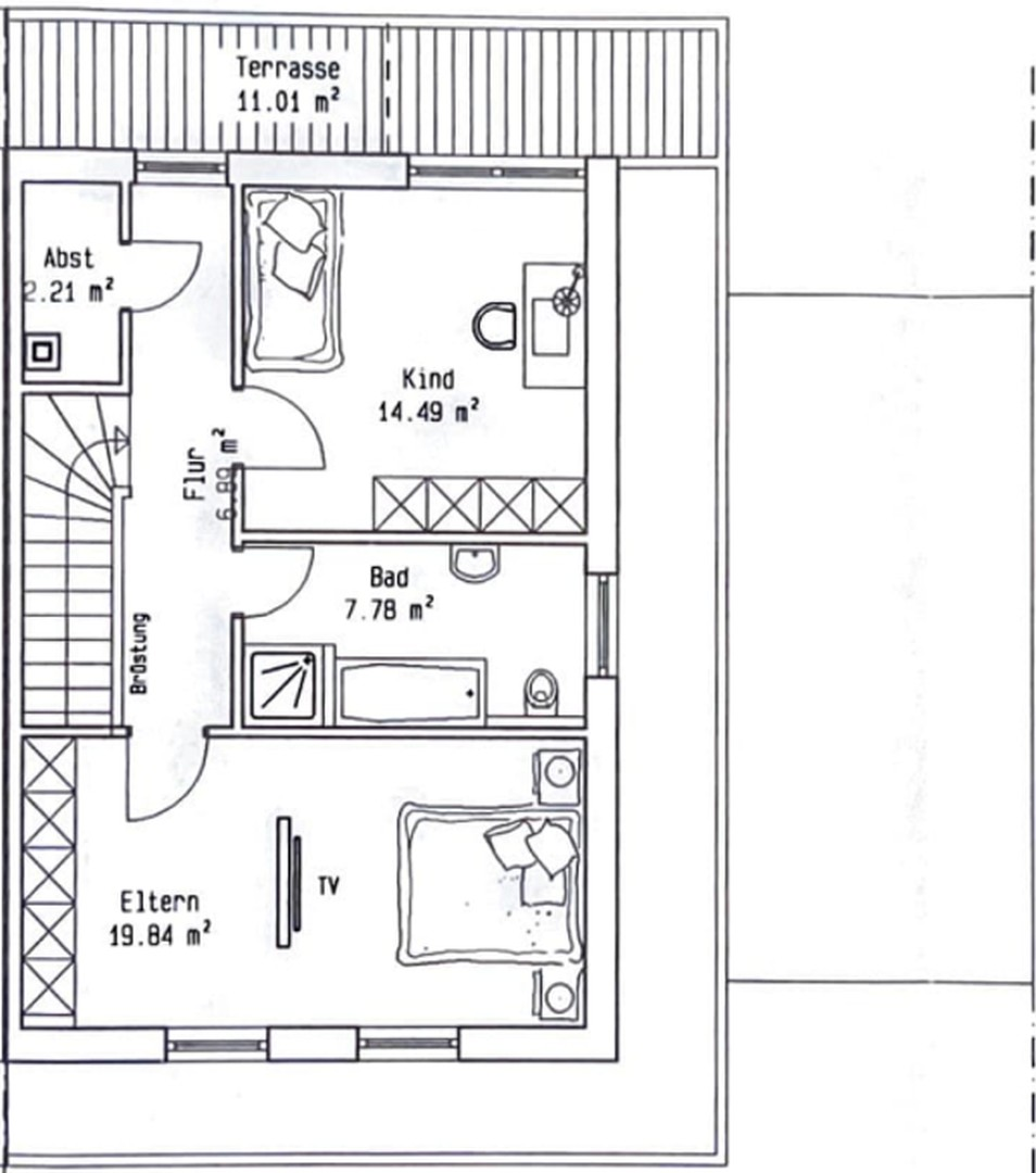 Grundriss 1 Og rechts