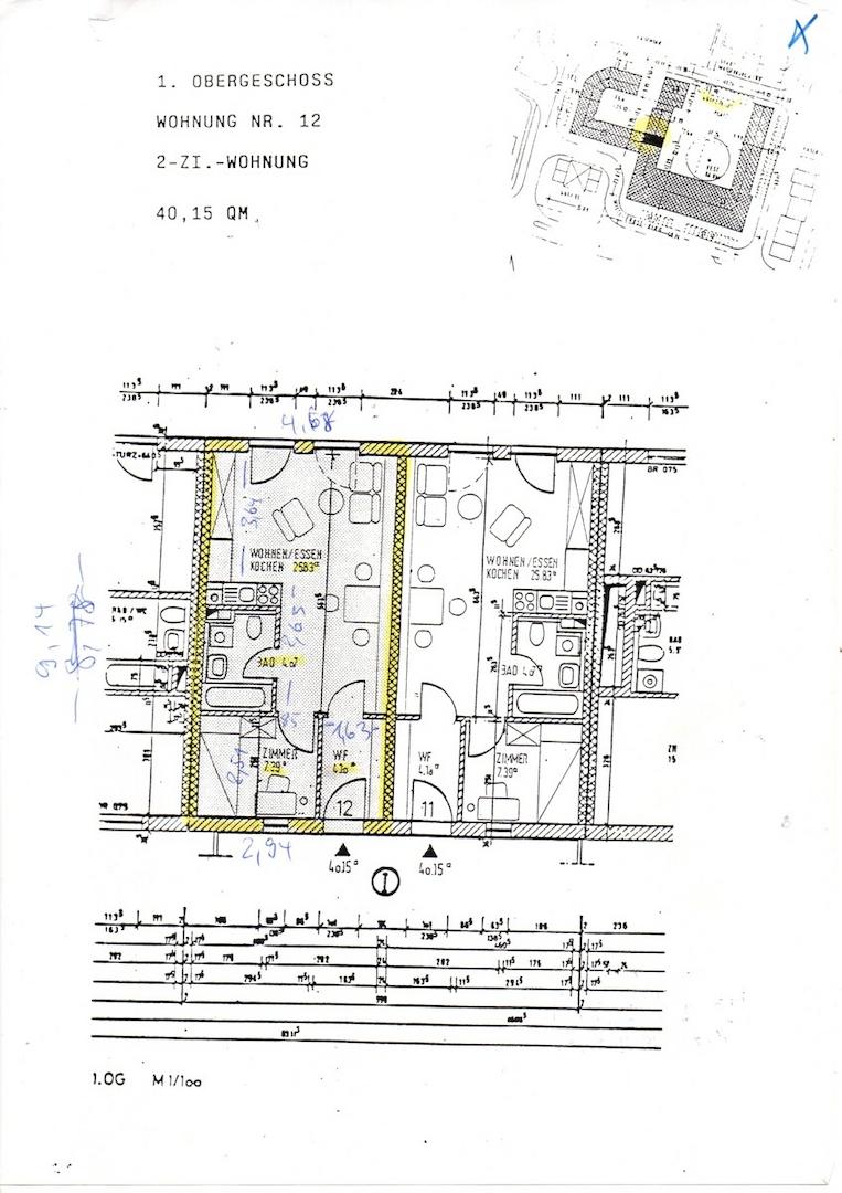 Grundriß Wohnung Wasserburg