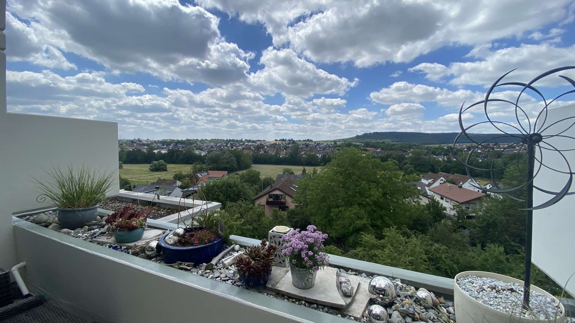 Aussicht vom Balkon
