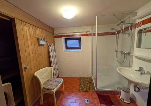 Ferienwohnung Bad mit Sauna