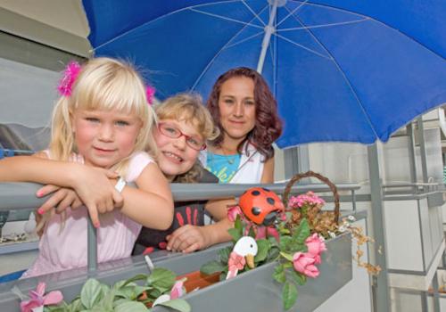 der Balkon hat Saison