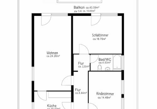 Grundriss Wohnung