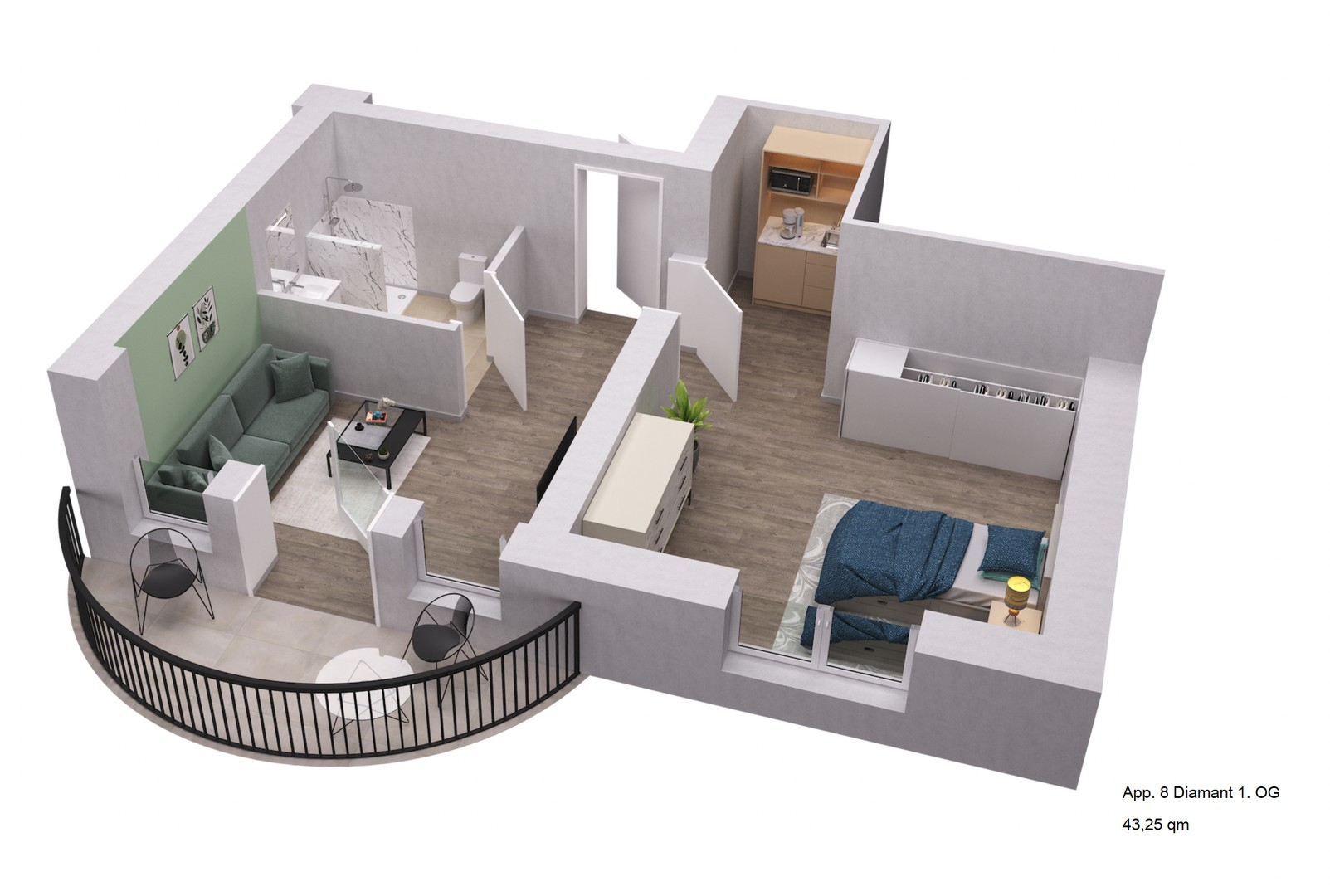 Grundriss 3 D