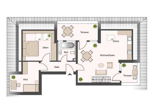 Grundriss Ebene 1