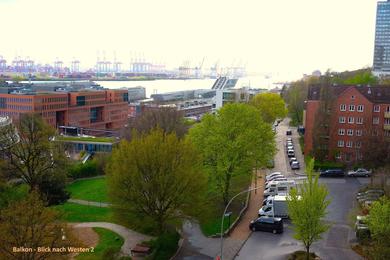 Blick v. Balkon nach Westen