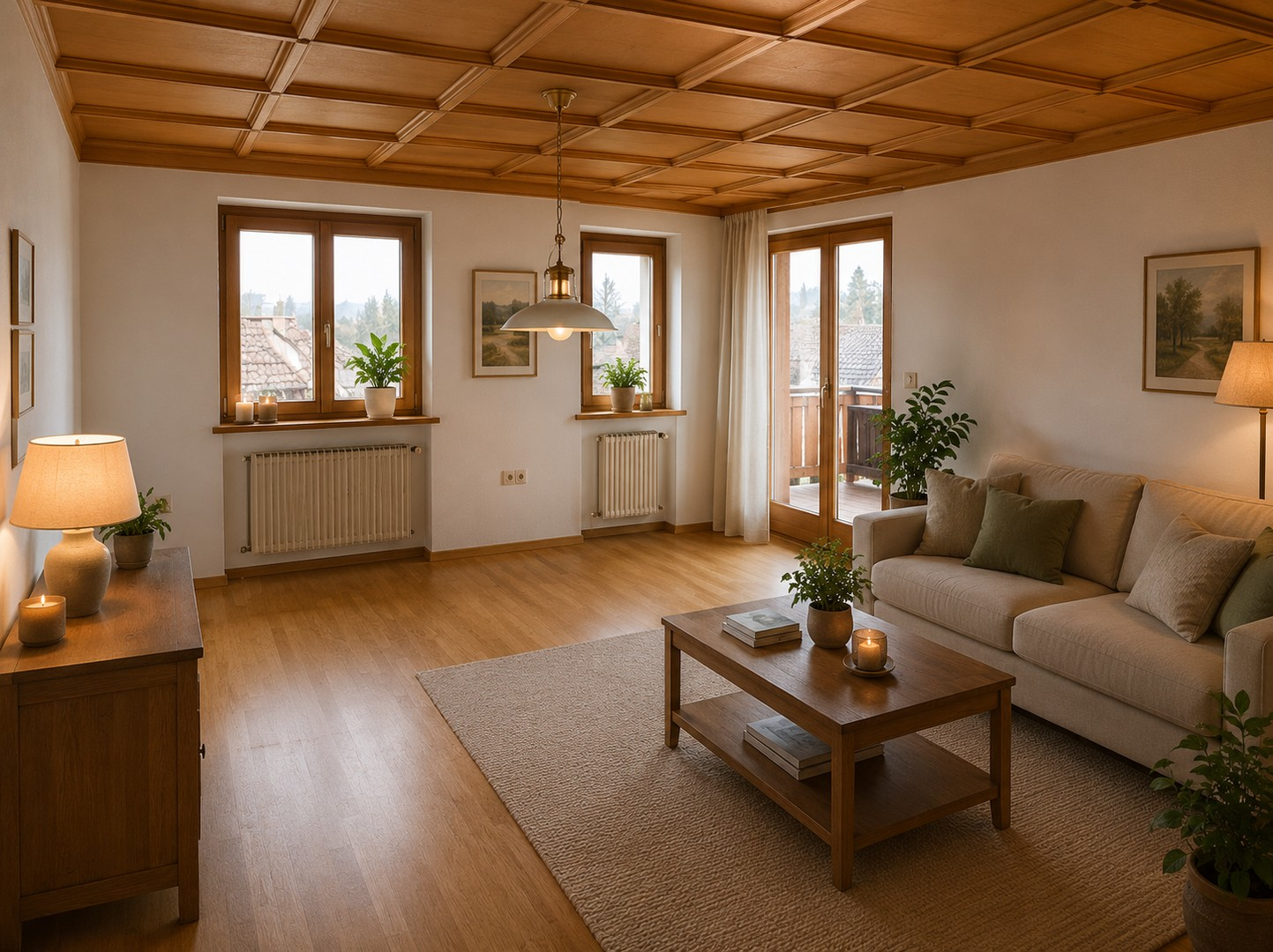 Wohnzimmer Zugang Balkon