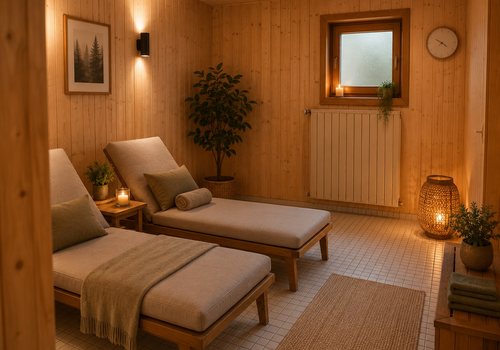 Sauna Ruheraum