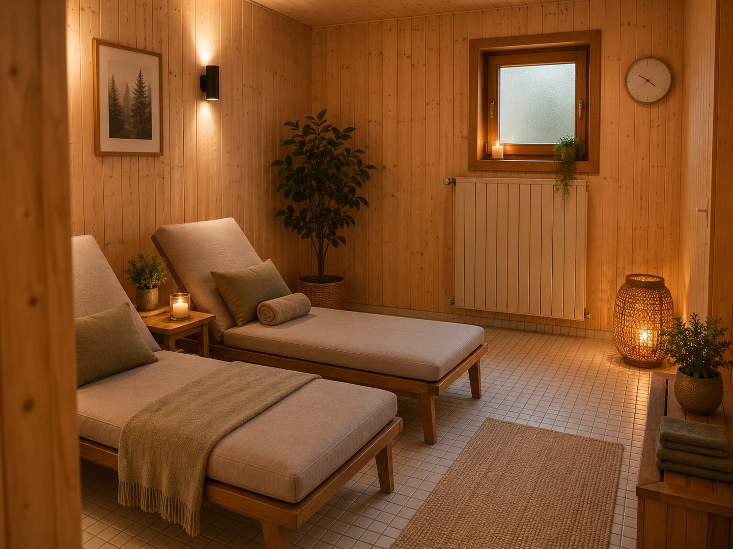 Sauna Ruheraum