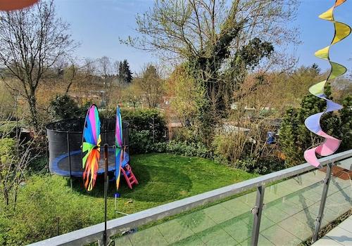 Blick vom Balkon im Winter