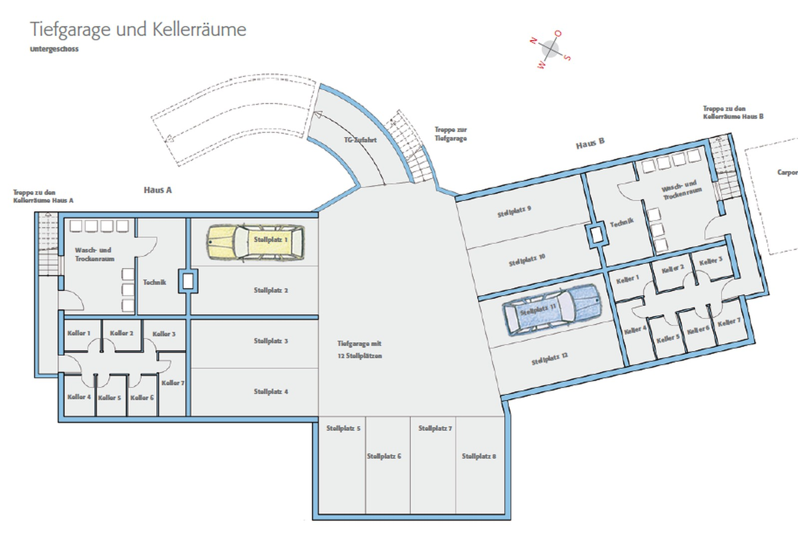 TG+Kellerräume, Waschraum