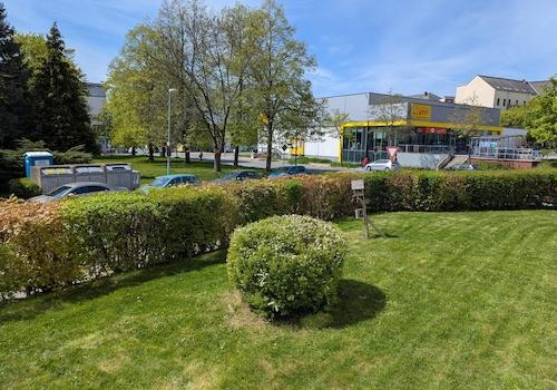 Blick aus dem Wohnbereich