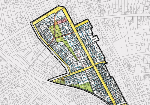 Rot: Grundstück Flur 474