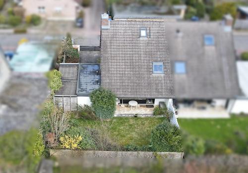 Vogelperspektive Rückseite & Garten