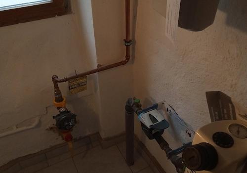 Gas- und Wasseranschluss