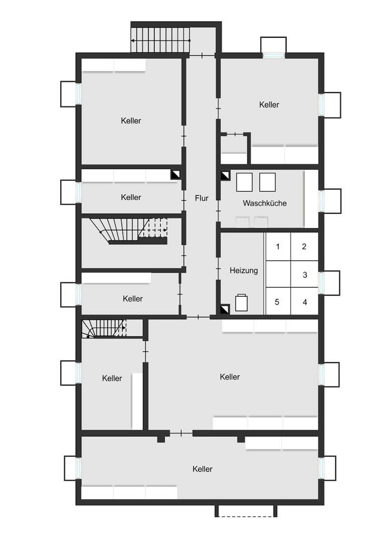 Grundriss KG 