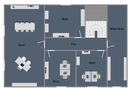 Grundriss Obergeschoss (nicht maßstabsgetreu)