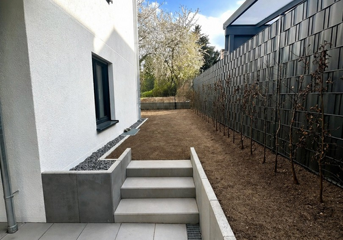 Terrasse Ausblick Garten 