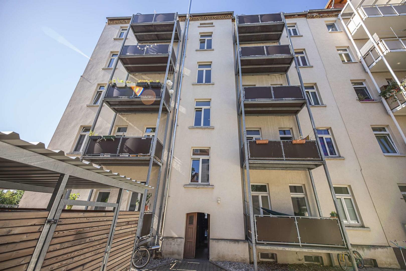 Balkonanalage Rückansicht