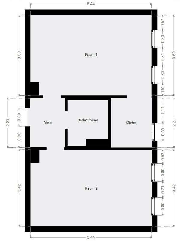 Grundriss 4.OG WE 13