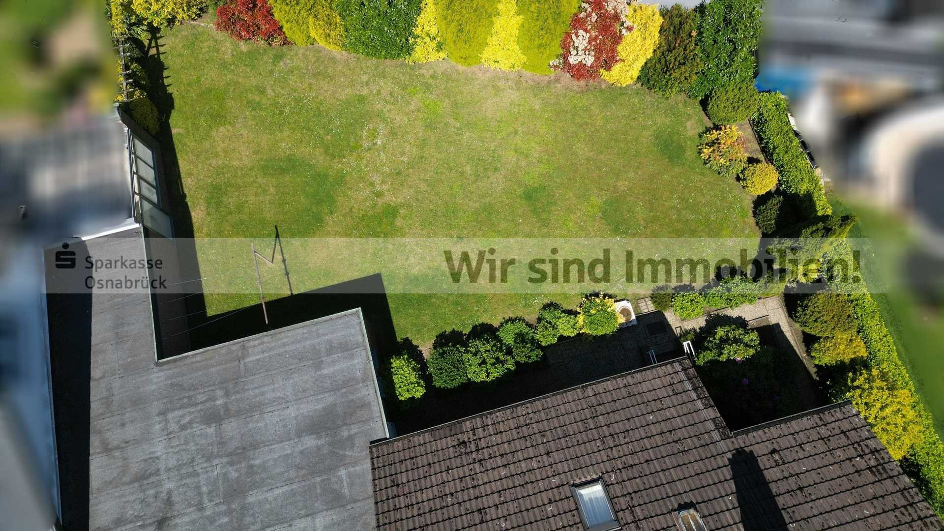 Drohnenaufnahme Garten