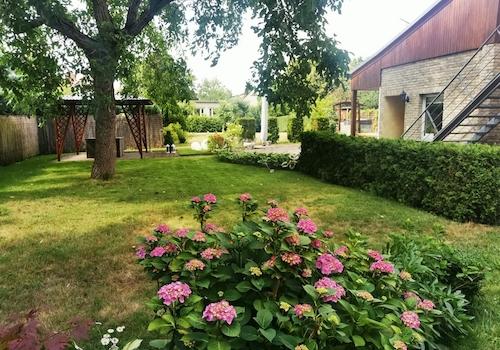 Blick auf das Grundstück
