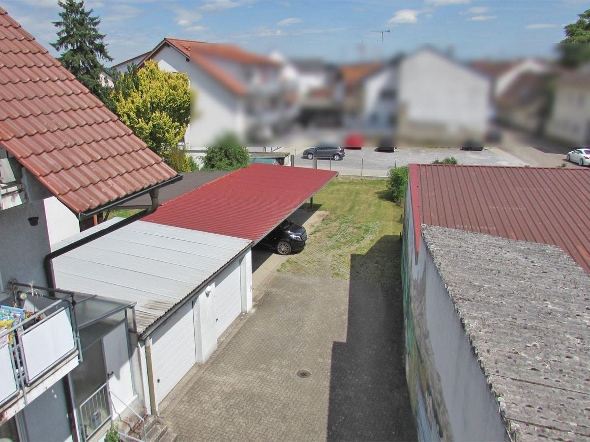 Blick vom Balkon