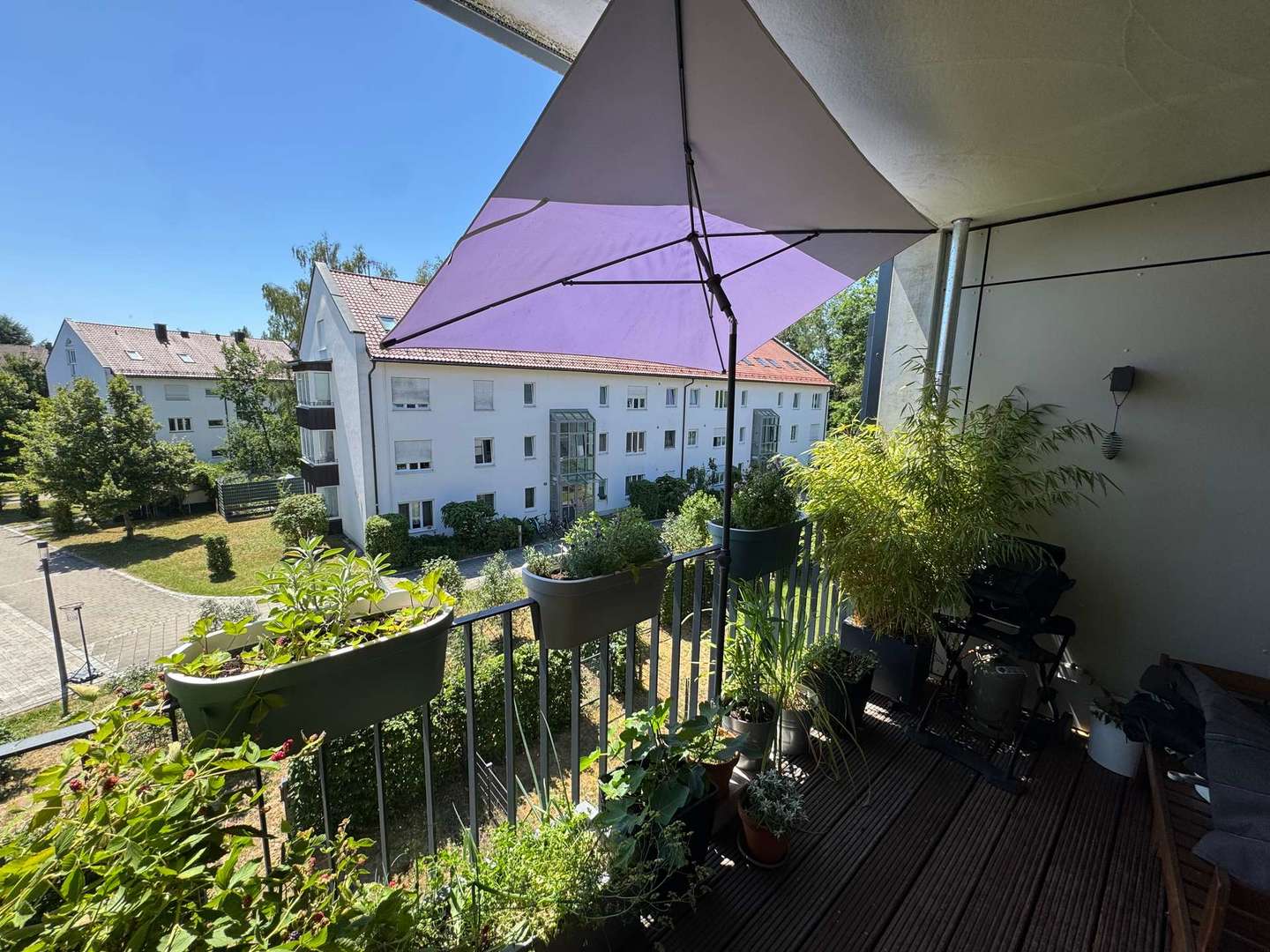Blick vom Balkon