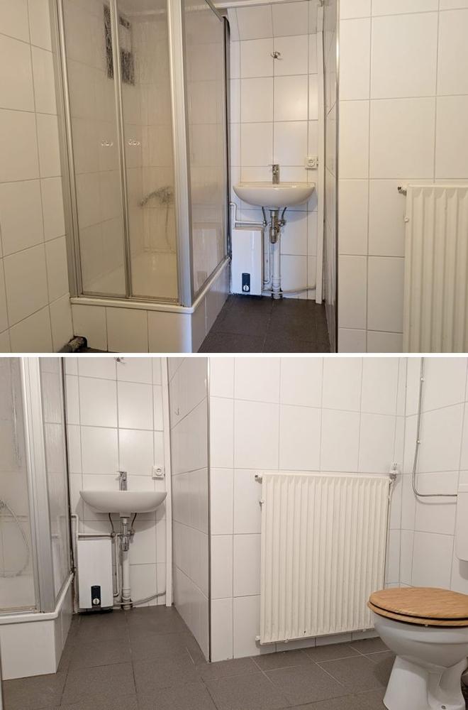 modernisiertes Duschbad 