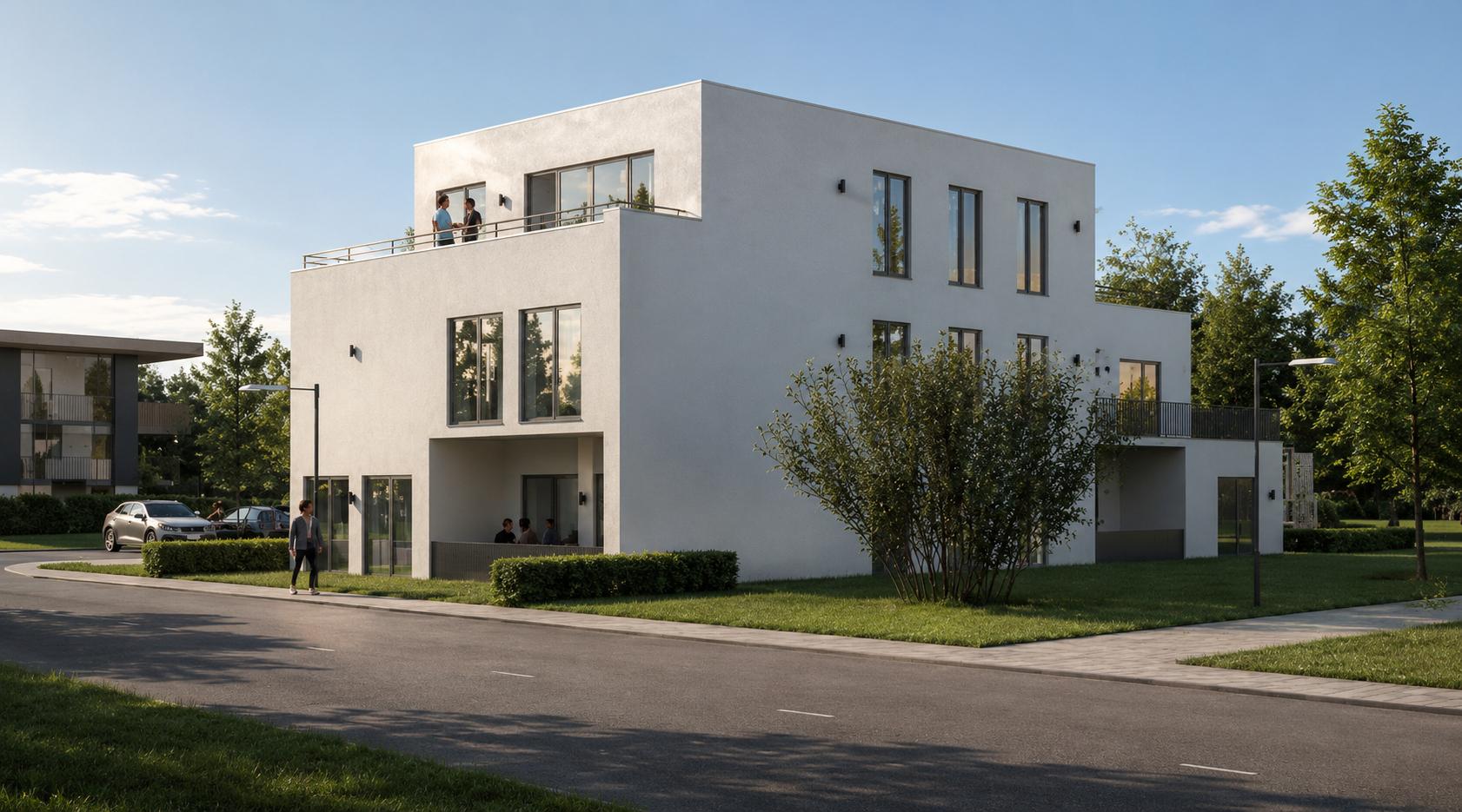 KI generierte Straßenansicht - Abweichungen von der Realität möglich