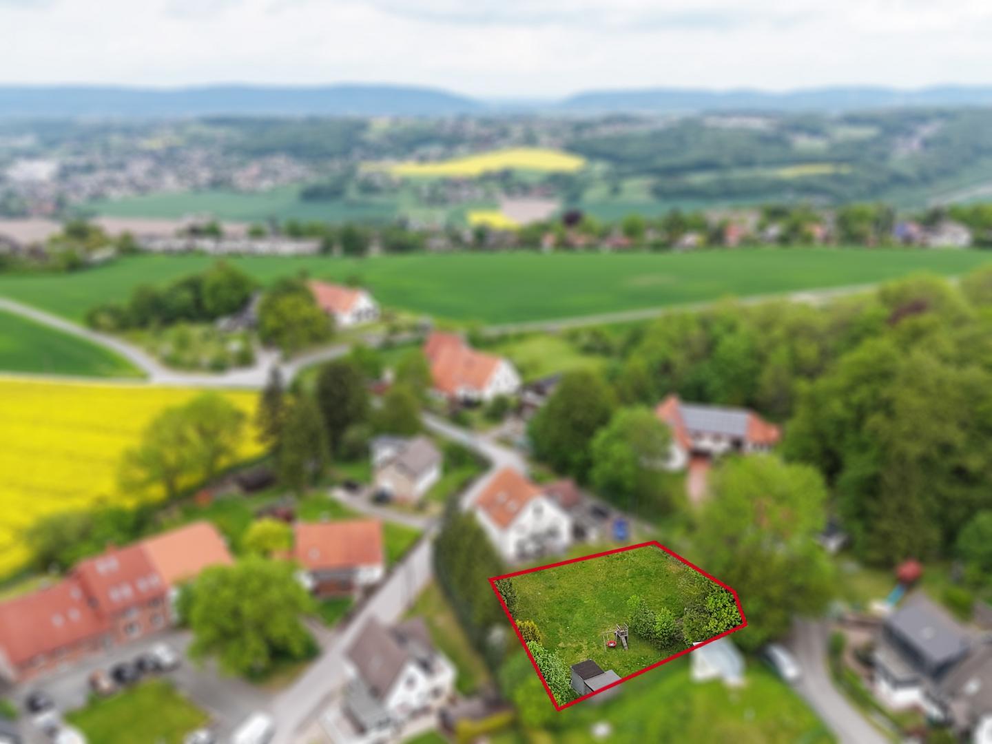 Naturnahe Lage mit weitem Blick ins Umland